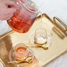 Estelle - Glass Teacup & Saucer - Set of 2